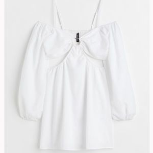 White cut-out dress